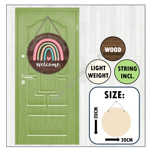 Door Sign – Bright Rainbow
