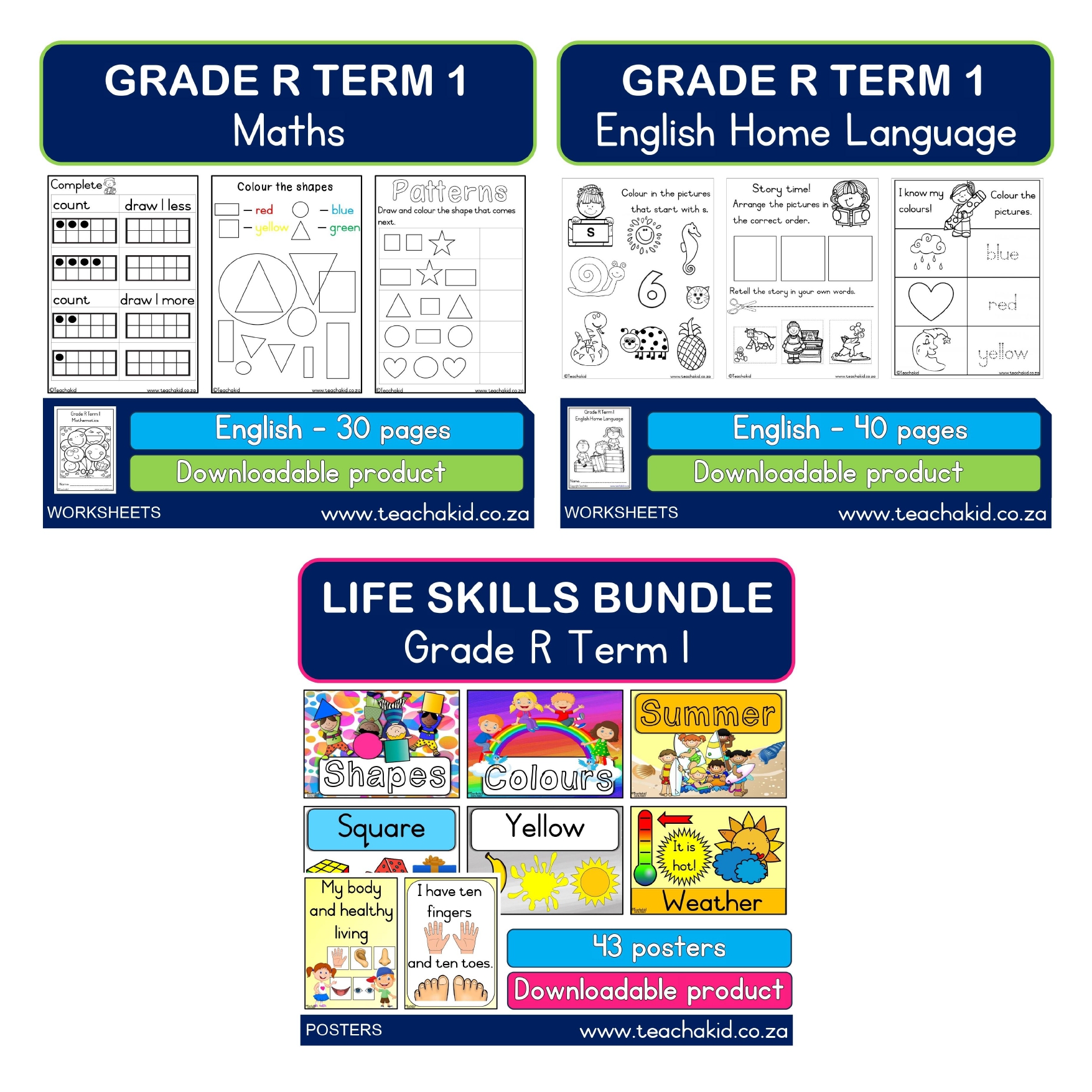 Grade R Term 1 All in one package (PDF) - Image 2