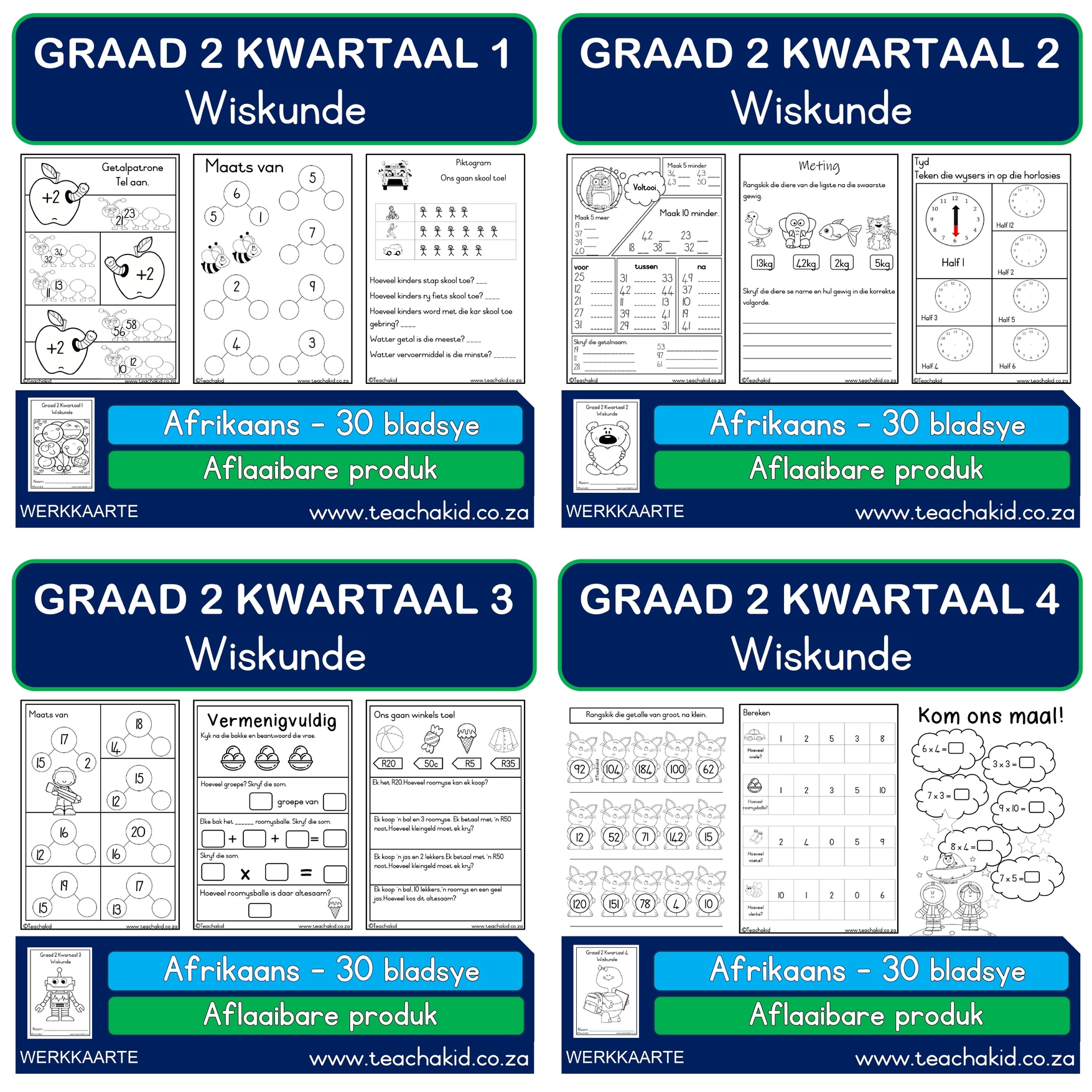 Grade 2 Maths year package (PDF) - Image 3
