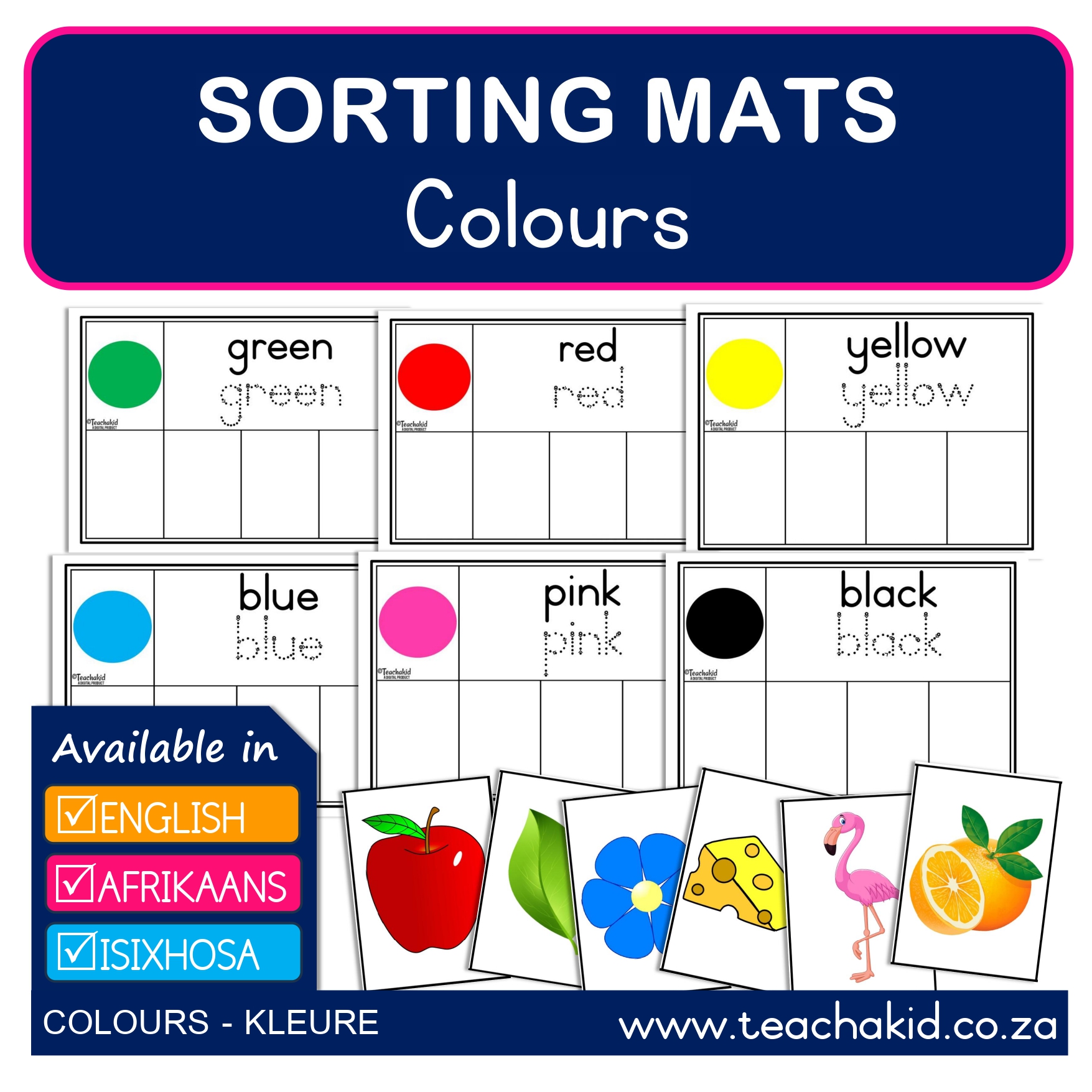 Colours sorting activities (PDF)