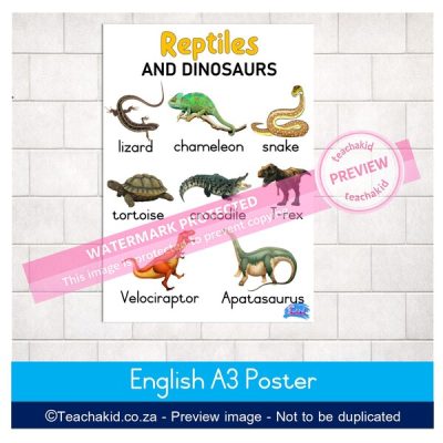 Reptiles and Dinosaurs Poster