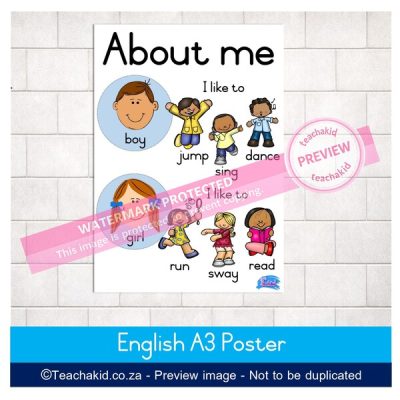 About Me Poster