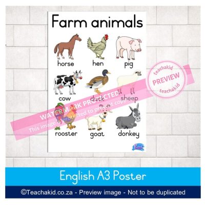 Farm Animals Poster