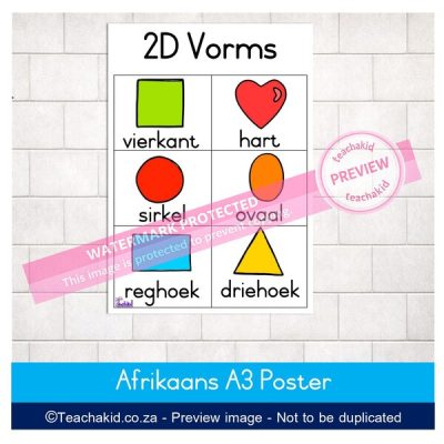 2D Vorms Plakkaat