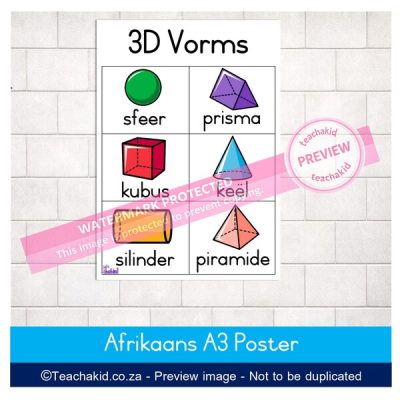 3D Vorms Plakkaat
