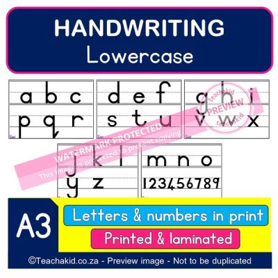 Handwriting Poster Set 01