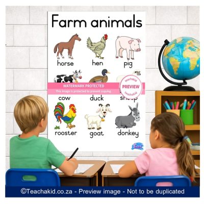 Farm Animals Poster