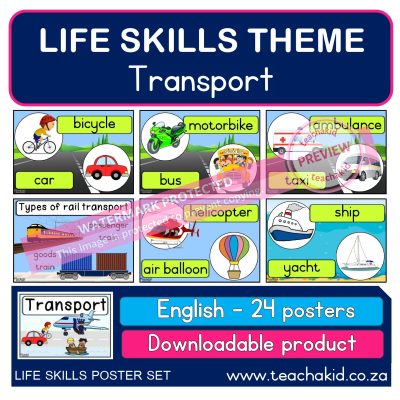 Life Skills posters Transport 02 (PDF)