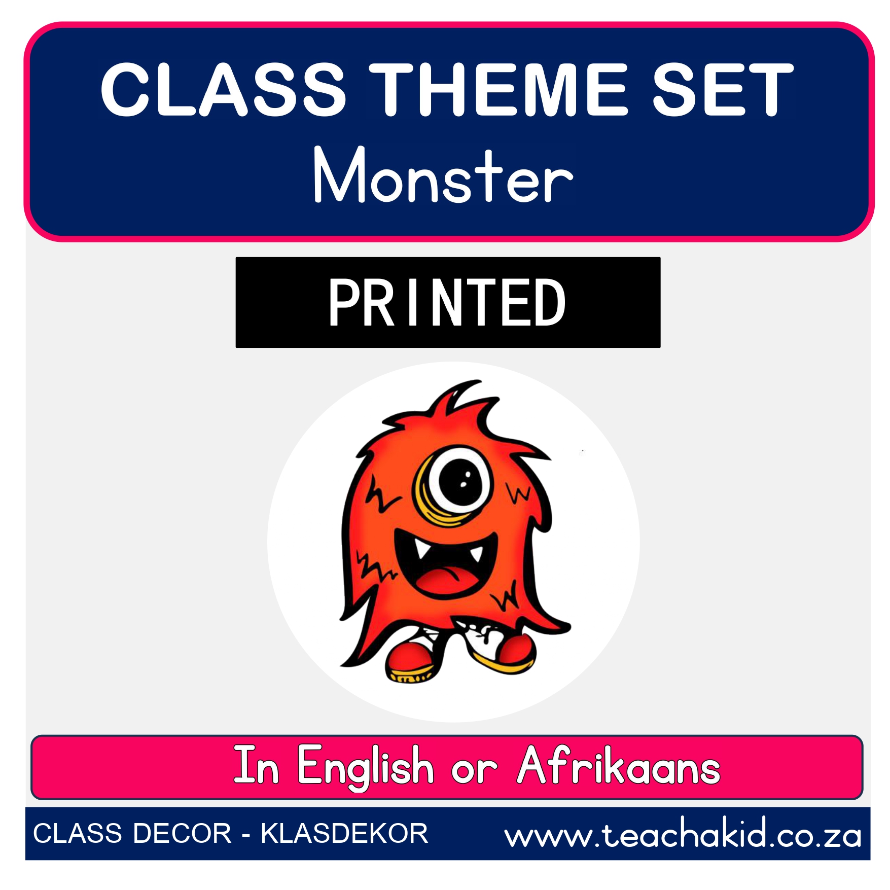 Monster class theme set (printed)