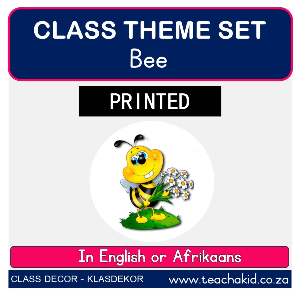 Bee – class theme set (printed) - Teachakid