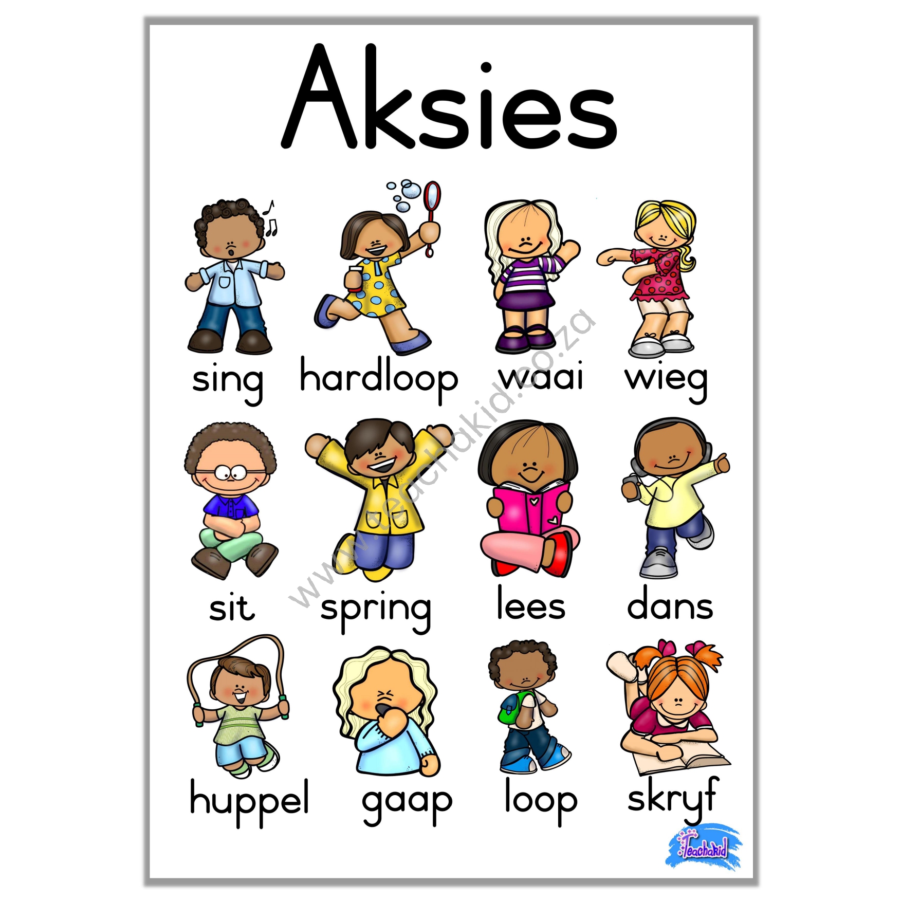 Aksies – poster (printed)