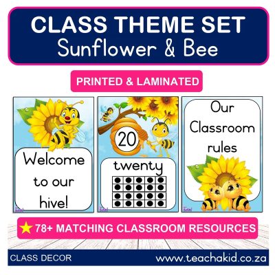 Sunflower and Bee Set