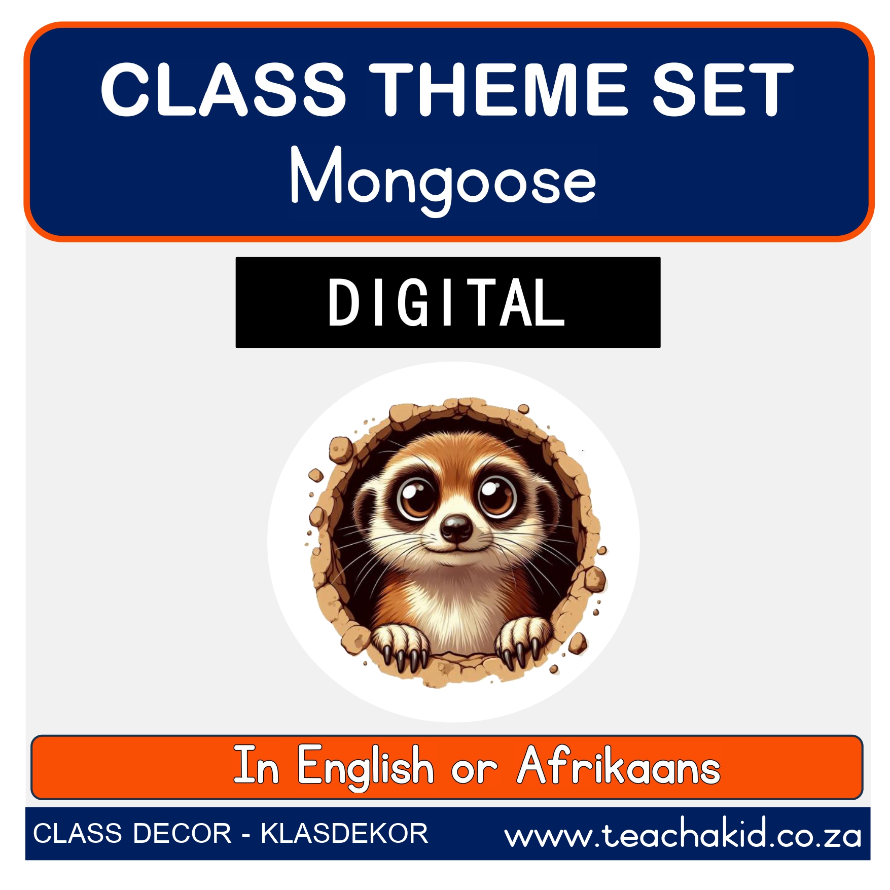 African Mongoose class theme set (PDF)
