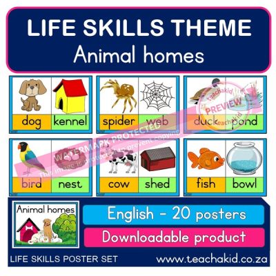 Animal homes – Life Skills theme (PDF)