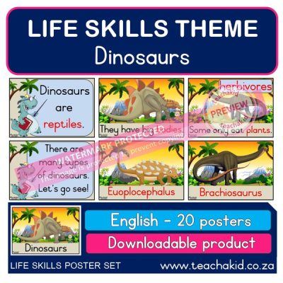 Life Skills posters Dinosaurs (PDF)