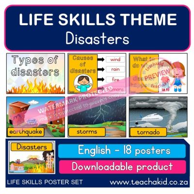 Life Skills posters Disasters (PDF)