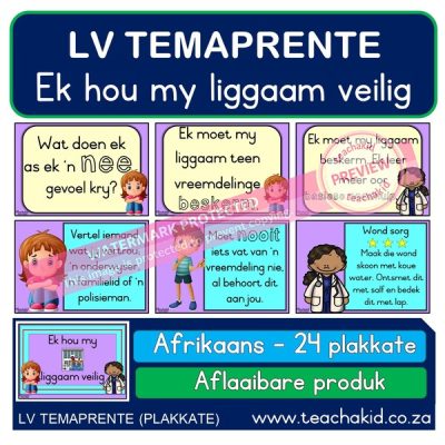 Temaprente Ek hou my liggaam veilig (PDF)