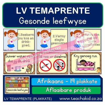 Gesonde leefwyse – Temaprente (PDF)