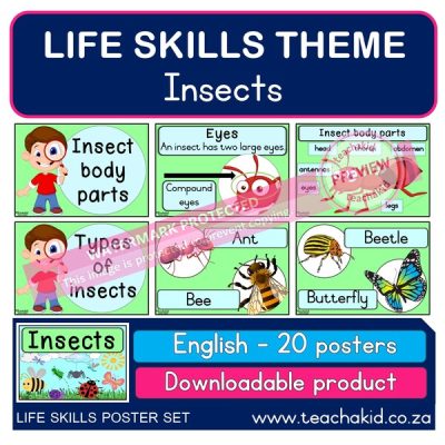 Life Skills posters Insects (PDF)