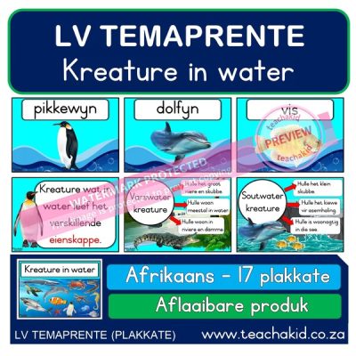 Kreature in water – Temaprente (PDF)