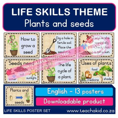Life Skills posters Plants and seeds (PDF)