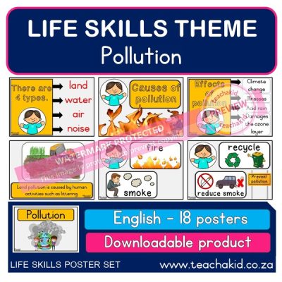 Life Skills posters Pollution (PDF)