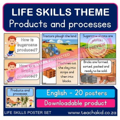 Life Skills posters Products and processes (PDF)