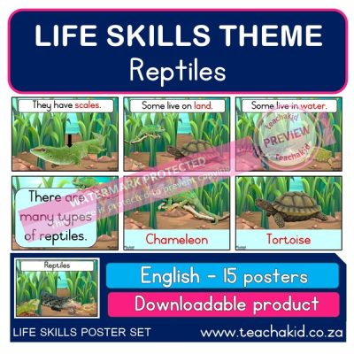 Life Skills posters Reptiles (PDF)