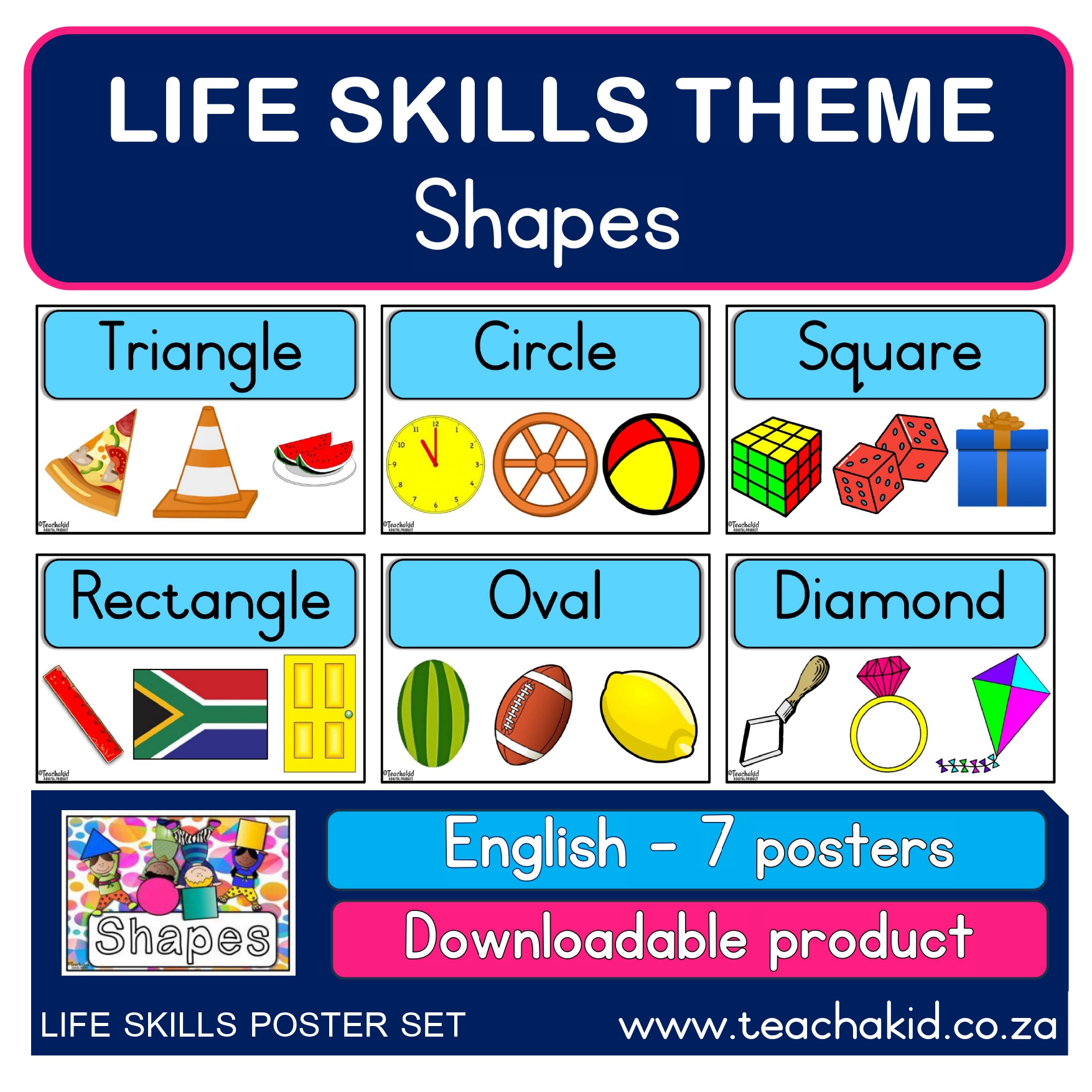 Life Skills posters Shapes (PDF)