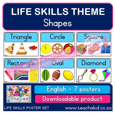 Life Skills posters Shapes (PDF)