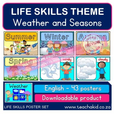 Life Skills posters Weather and seasons (PDF)
