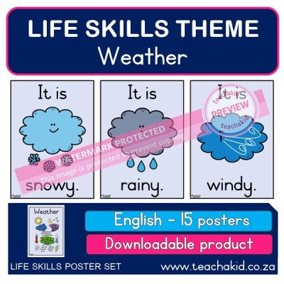 Life Skills posters Weather (PDF)