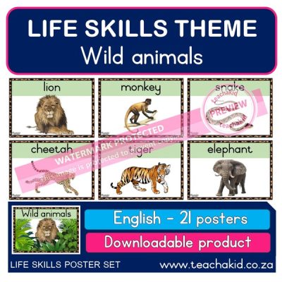 Wild animals – Life Skills theme (PDF)