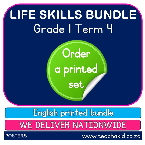Grade 1 Term 4 Life Skills bundle (printed)
