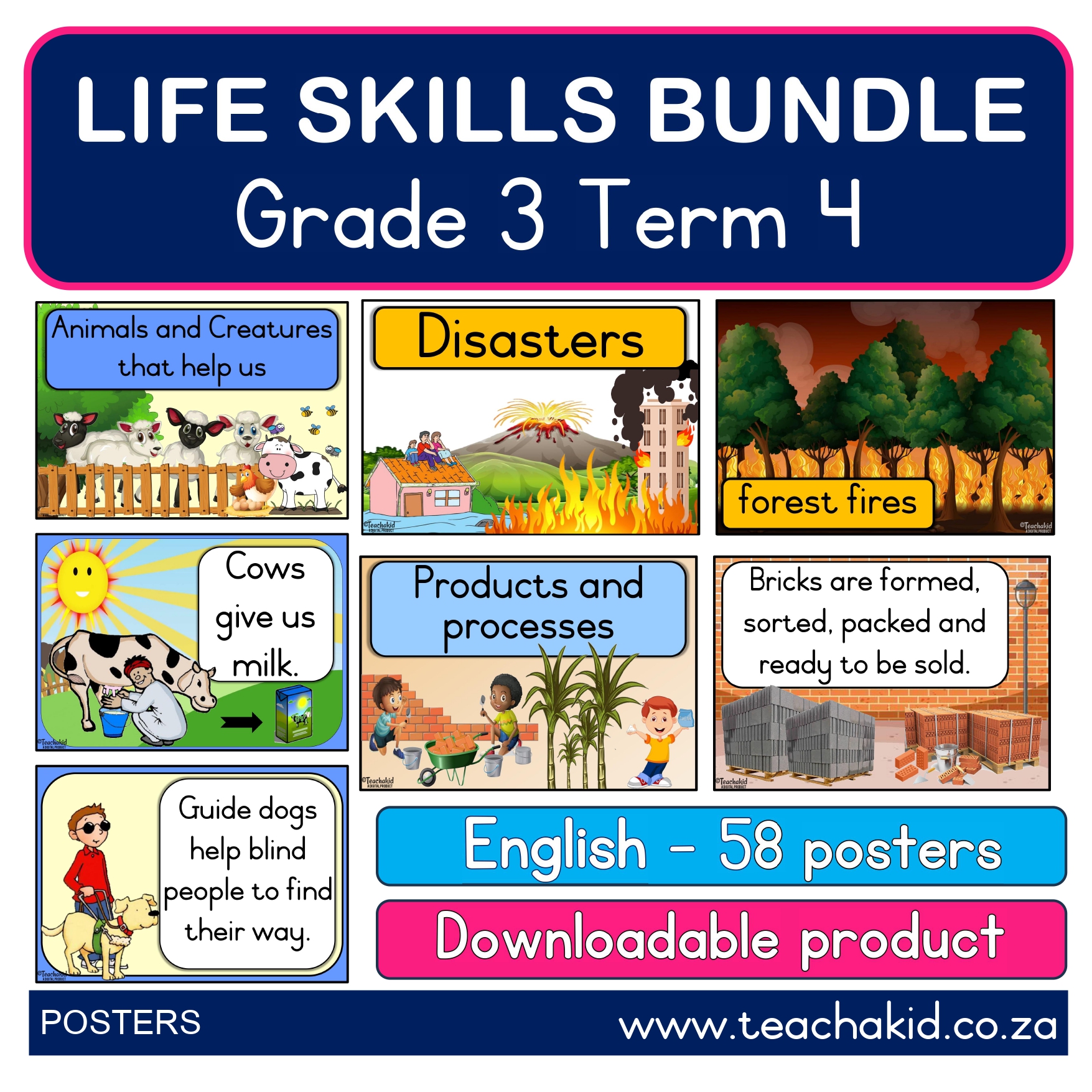 Grade 3 Term 4 Life Skills bundle (PDF)