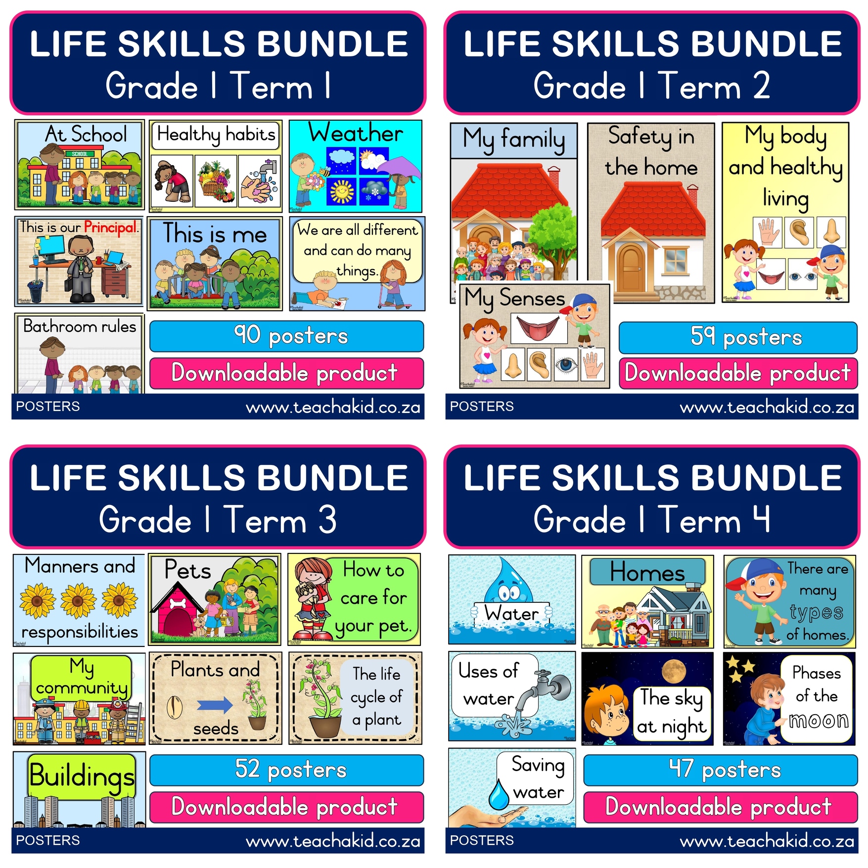 Grade 1 Life Skills year bundle (PDF)