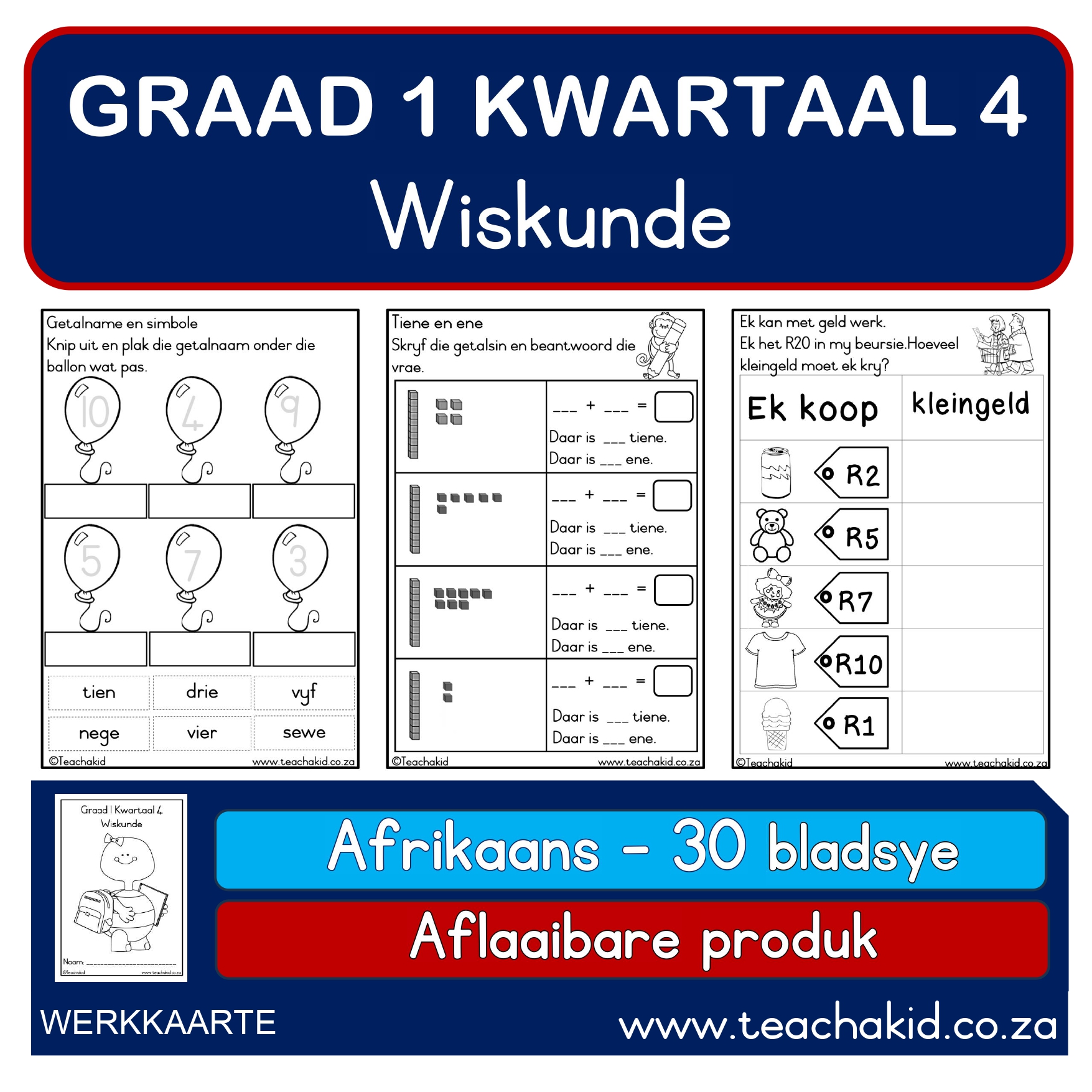 Graad 1 Kwartaal 4 Wiskunde (PDF)