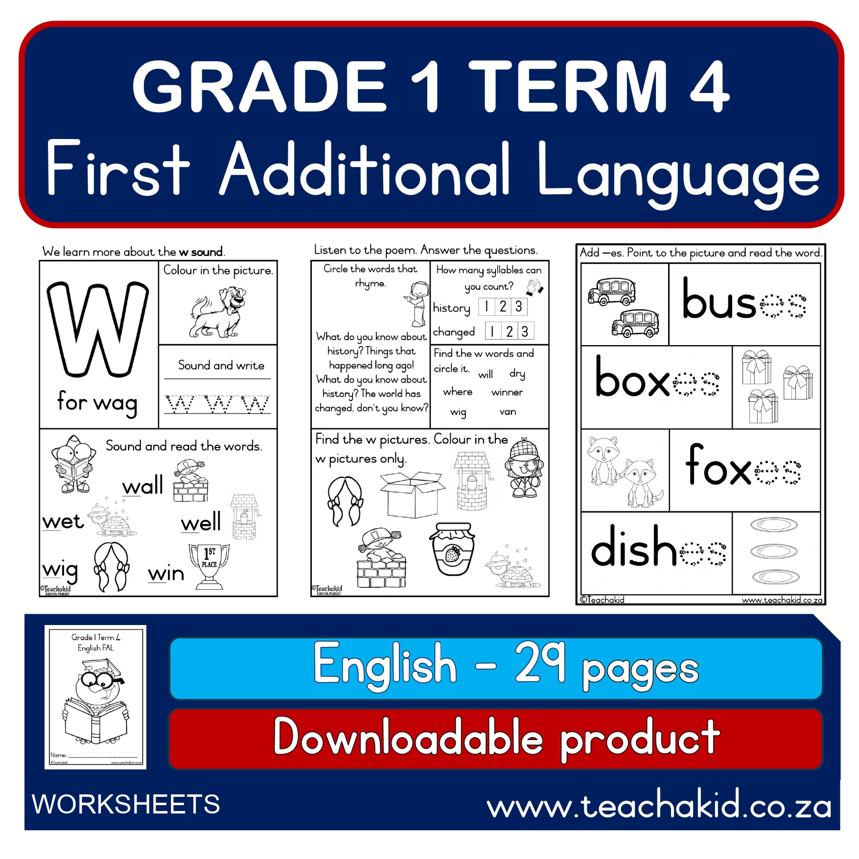 Grade 1 Term 4 English First Additional Language (PDF)