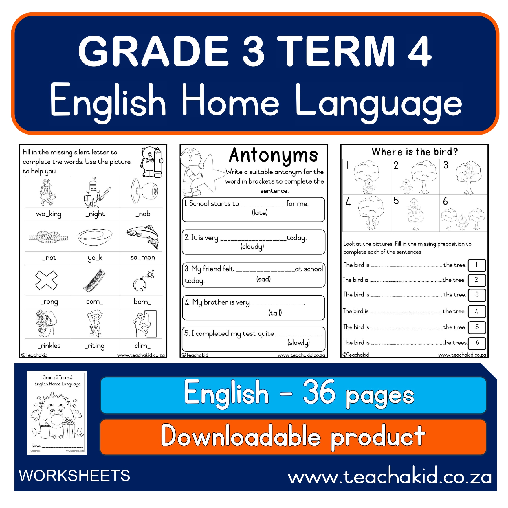 Grade 3 Term 4 English Home Language (PDF)
