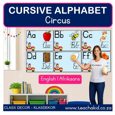 Circus Cursive Alphabet (printed)