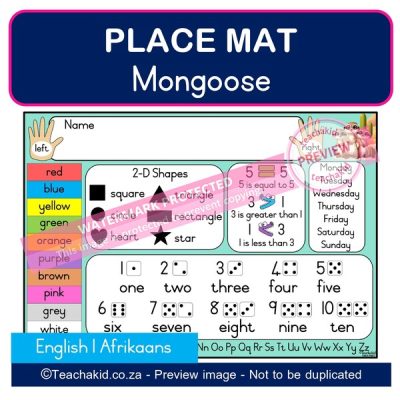 Mongoose Place mat 01 (PDF)