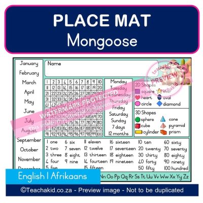 Mongoose Place mat 02 (PDF)