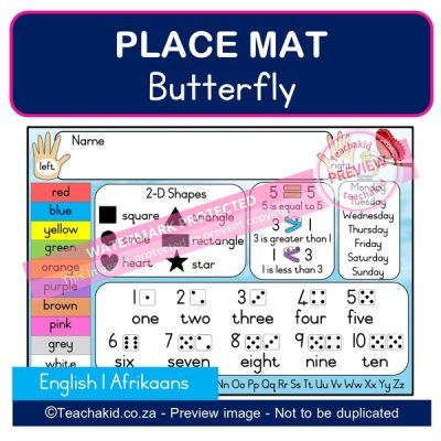 Butterfly Place mat 01 (PDF)