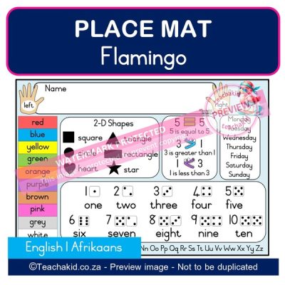 Flamingo Place mat 01 (PDF)