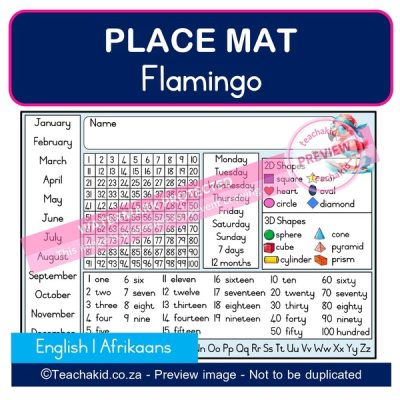 Flamingo Place mat 02 (PDF)