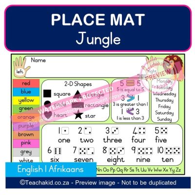 Jungle Place mat 01 (PDF)