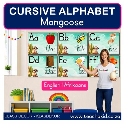 Mongoose Cursive Alphabet (printed)