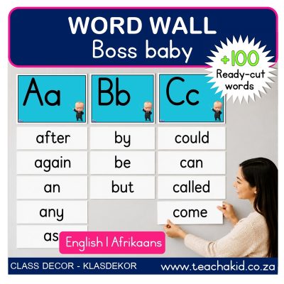 Boss Baby Word Wall (printed)