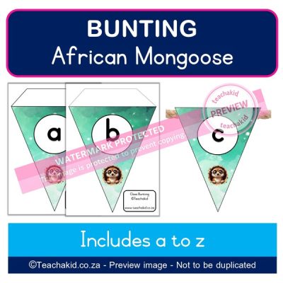 Mongoose Bunting flags (PDF)