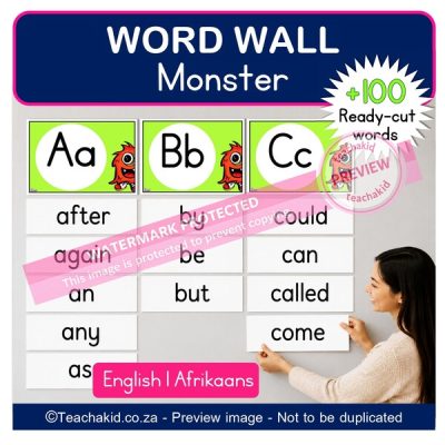 Monster Word Wall (printed)